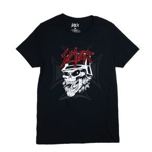 Slayer Skull Black Band Tshirt Medium